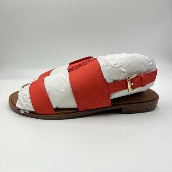 7W 7‎ WIDE Naturalizer Women Fairfax Mango Spice Faux Vegan Leather Flat Sandals - Picture 6 of 13